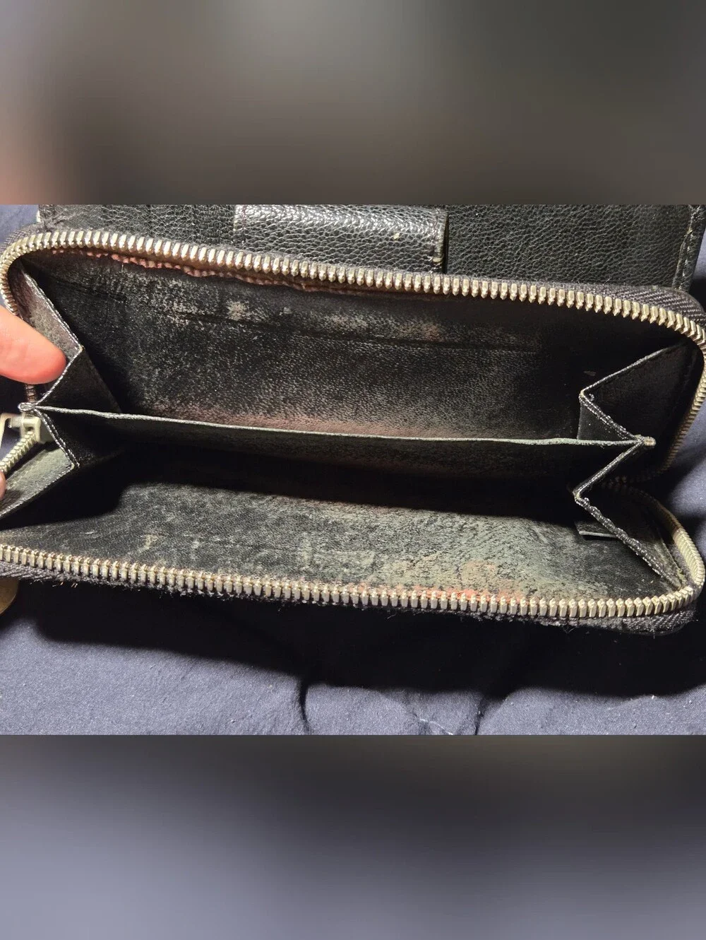 Chloe Long Wallet Zip Around Black Leather